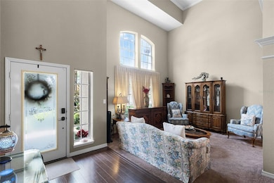 Two story formal living room