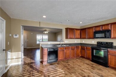 Kitchen Opens up into Great Room