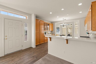 kitchen is just inside the entry door