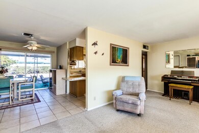 Living room to dining
