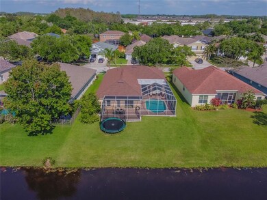 Aeriel View with Lake & Pool