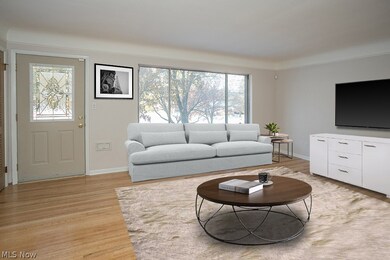 Living room-virtually staged