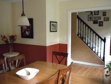 Looking from dining room to...