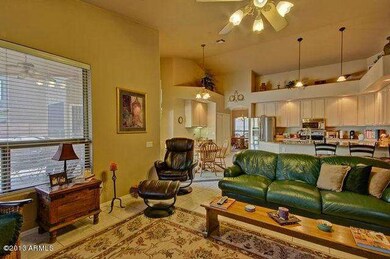 family room looking to kitchen