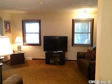 Living Room Dining room leads to spacious living r