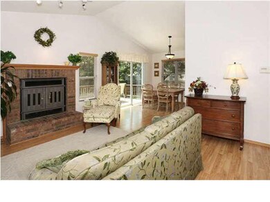 Vaulted Ceiling For Spacious Feel - Wood Burning F