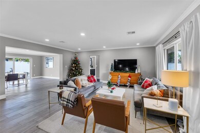 Living room is open and spacious  with great natur