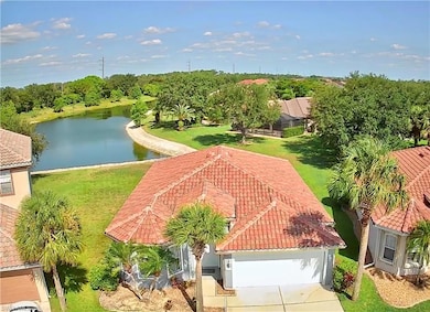 Drone / aerial view of a nearby body of water