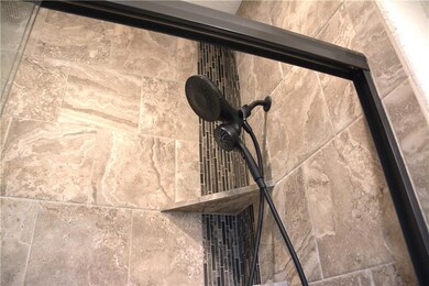 Accent tile in shower
