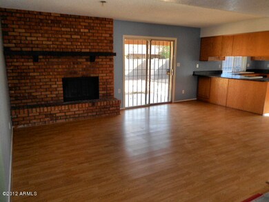 family room and door to backyard