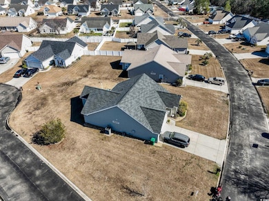 Bird's eye view with a residential view