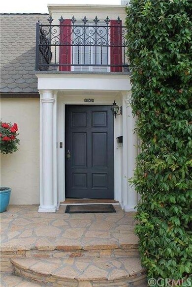 Lovely flagstone entry.