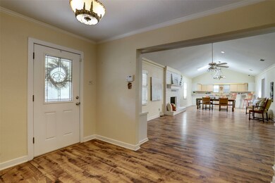 Spacious entry opens up to the family room