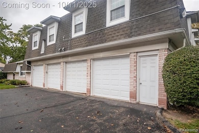 Garage with driveway