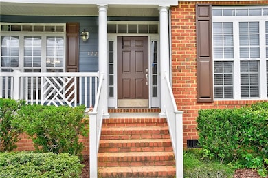 Sidelights at front door bring the light right in.