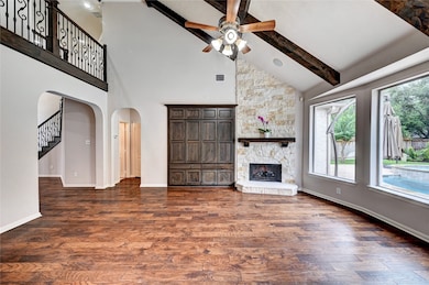 This charming home features a well-maintained lawn
