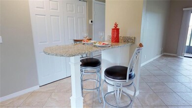 Built In Granite Bar and Storage Closet