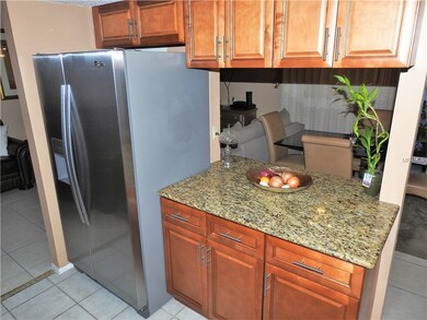 Kitchen with granite counters