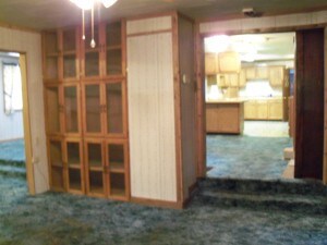 Den looking into kitchen