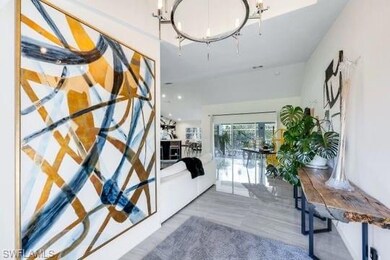 Property entrance featuring french doors