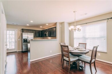 Upgraded the dining area with the additional space of the bump out! 