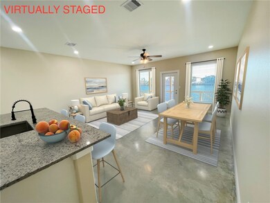 Virtually Staged-  Natural light from large living