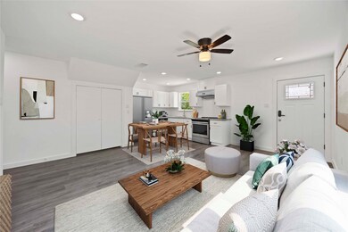 Living/Kitchen staged