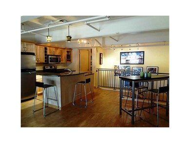 . Loft living on 2nd floor with cork flooring