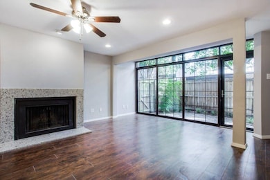 4021 Gilbert Avenue 3- Living space with fireplace