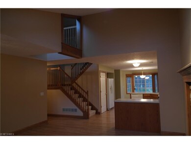 View from living room looking towards the kitchen 
