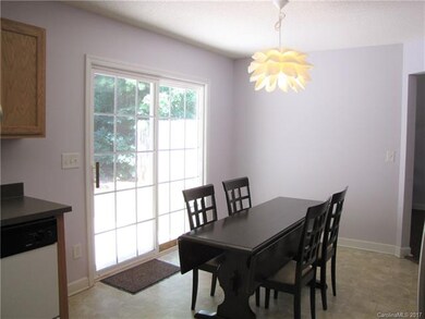 Kitchen open to backyard