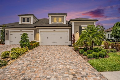 Twilight View of Villa