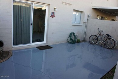 Back enclosed patio