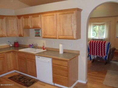 Kitchen with archway