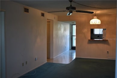 Looking from the living room to the Front door