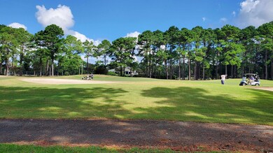 View of golf course behind home