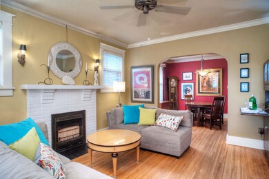 Living Room features Gas “Chill Chaser” Fireplace 