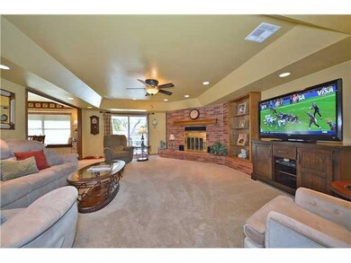 Living Room. Can lightening, built in bookcase and