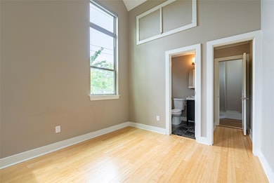 Unfurnished bedroom featuring light wood finished