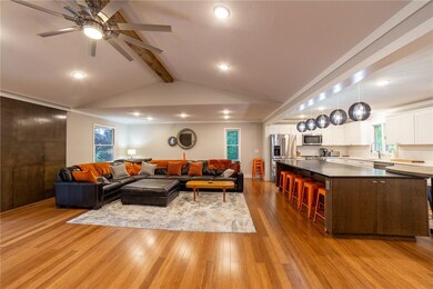 This great room is warm and inviting.