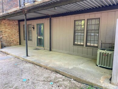 View of patio with central AC