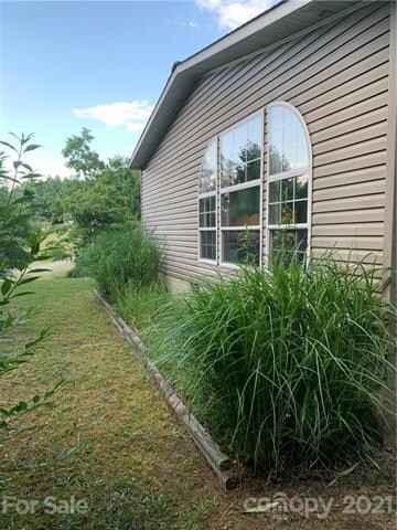 Exterior view side of beautiful window