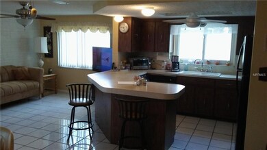 Kitchen & Family Room combo with ceramic tile, new