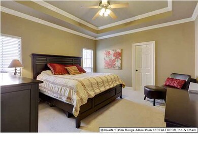 Master bedroom is spacious.