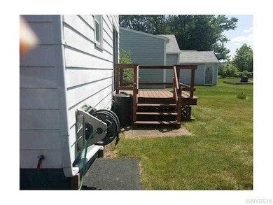 Backyard. back deck
