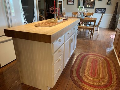 Kitchen Island with Butcher Block Counters