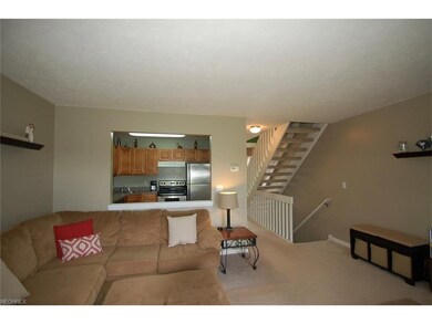 Reverse angle of the living room, highlighting the