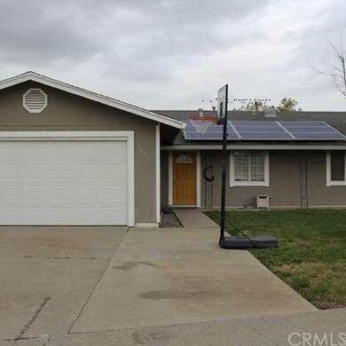 House from the street with solar
