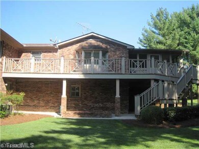 Exterior Back. Enclosed Porch