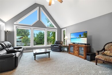 Vaulted ceilings with tons of natural light